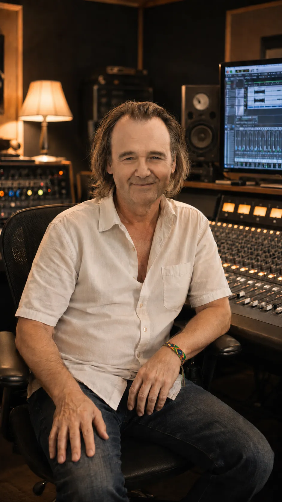 Giammario nello studio musicale